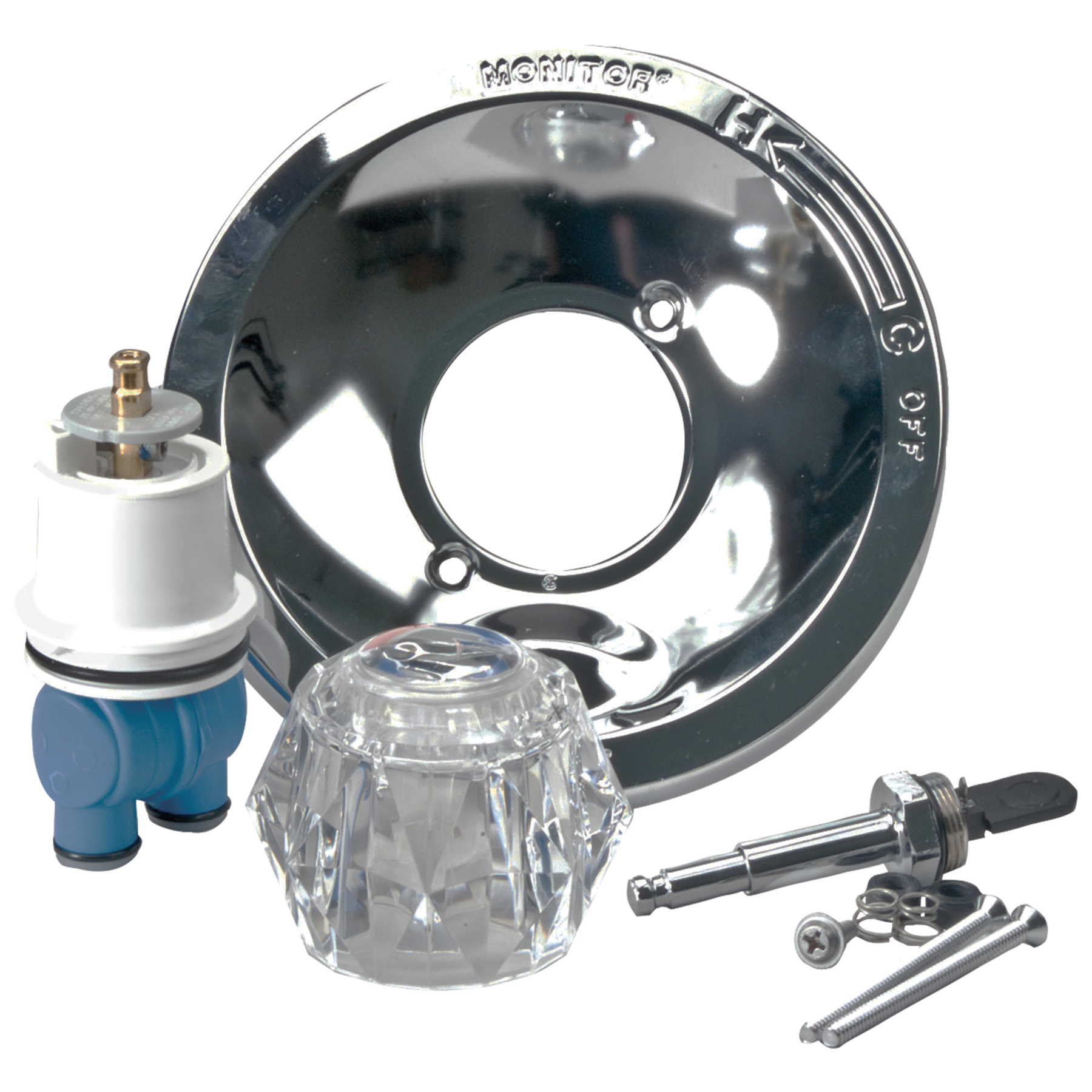 Rebuild Kit - Clear Knob Handle - 1H Trim