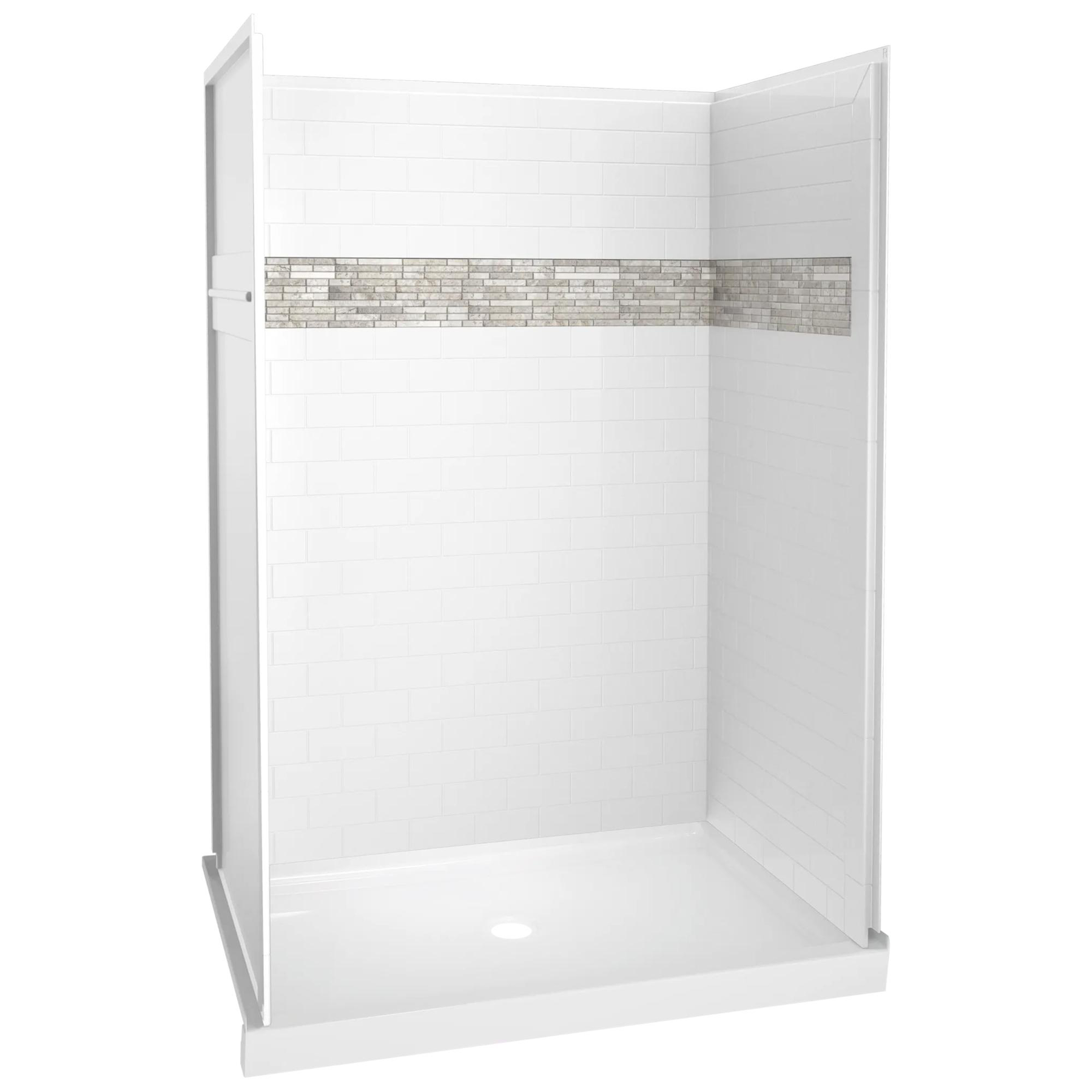 48'' x 74" x 34'' Shower Wall Set