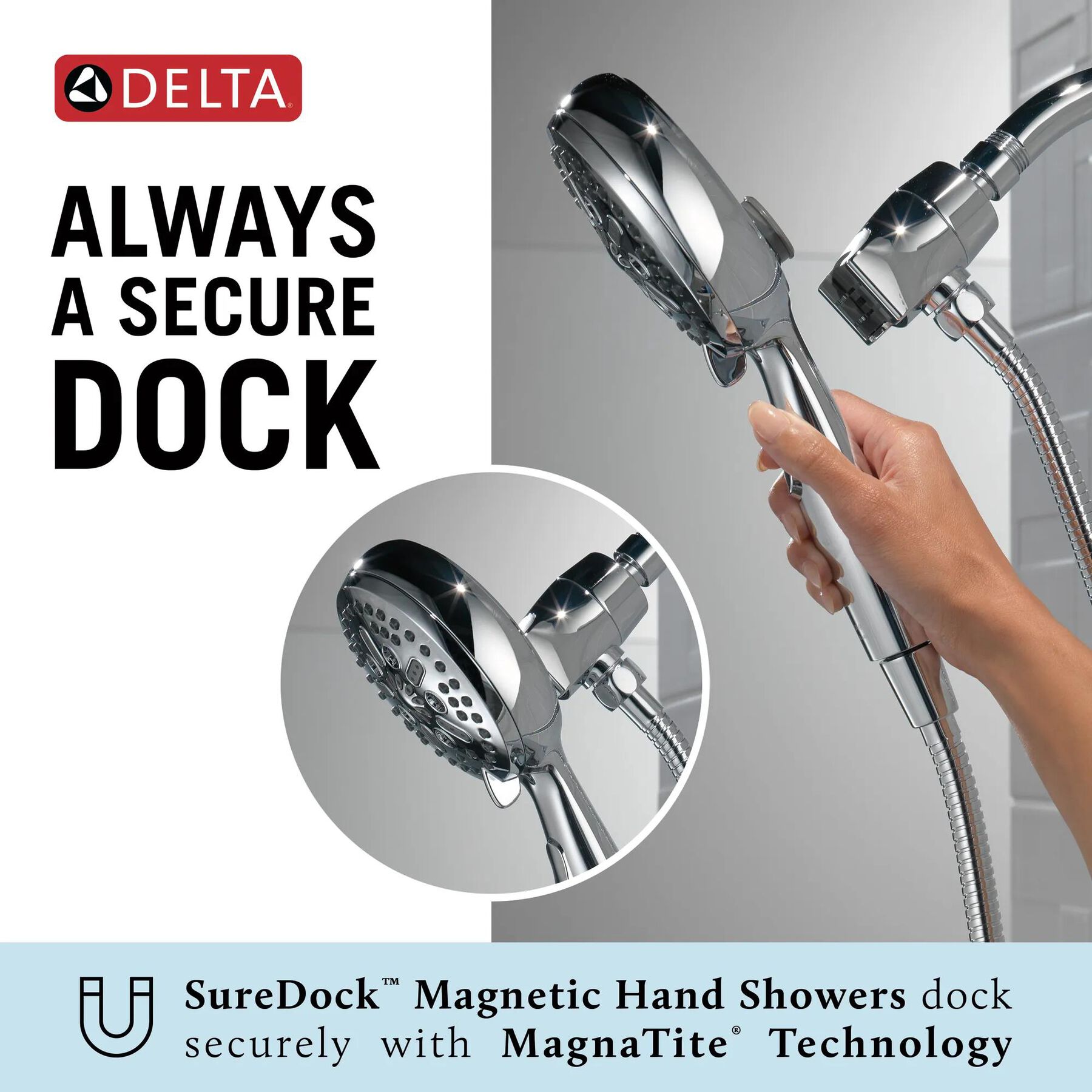 SureDock&reg; Magnetic Hand Shower 1.75 GPM (Recertified)
