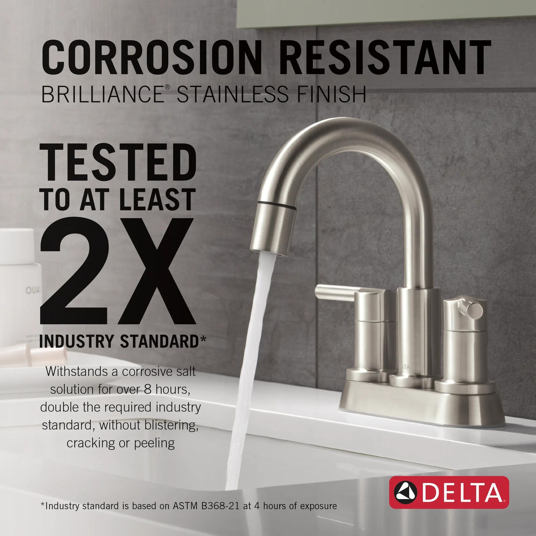Two Handle Centerset Pull-Down Bathroom Faucet