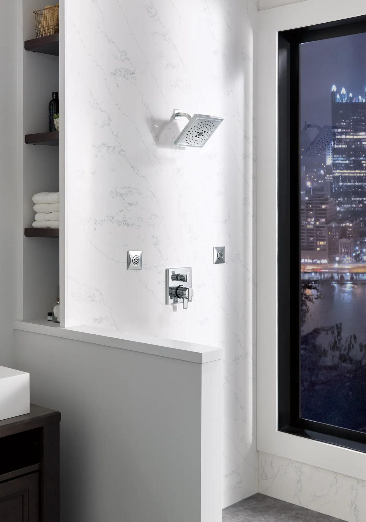 H<sub>2</sub>Okinetic&reg; 3-Setting Raincan Shower Head
