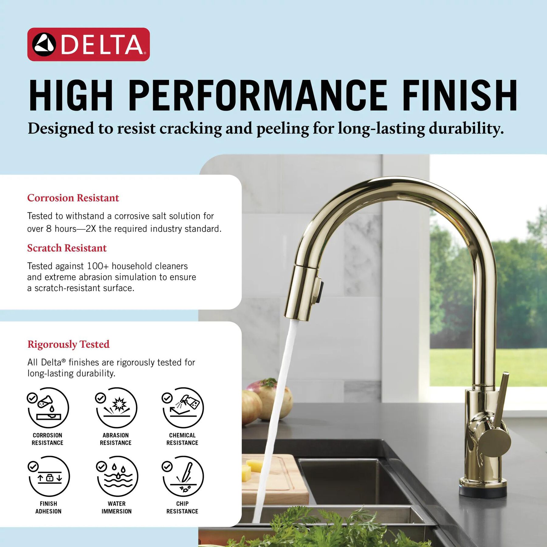 Touch<sub>2</sub>O&reg; Technology Kitchen Faucet with Touchless Technology