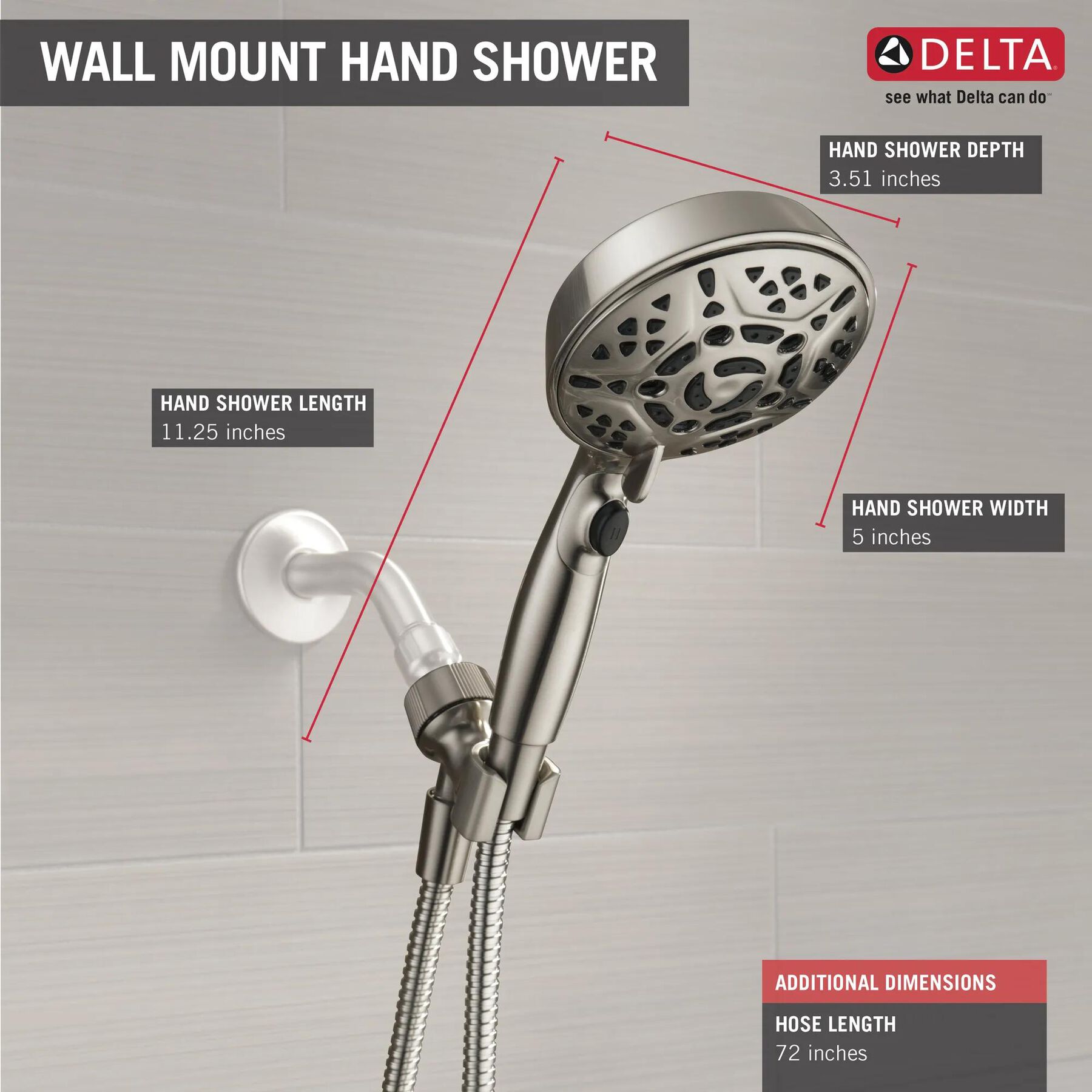 7 Setting H2Okinetic Hand Shower (Recertified)