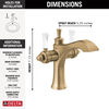 Two Handle Single Hole Monoblock Bathroom Faucet