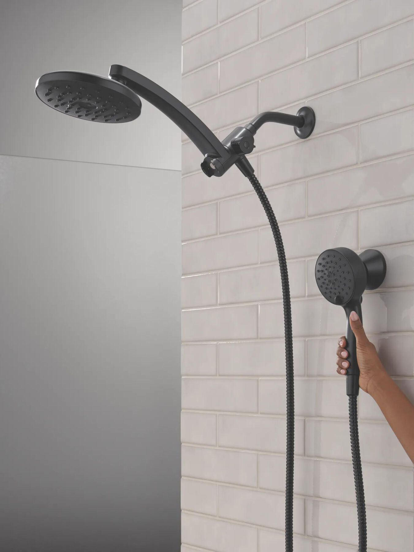 PivotPro&trade; 3-in-1 Combination Shower with Silicone Spray Face