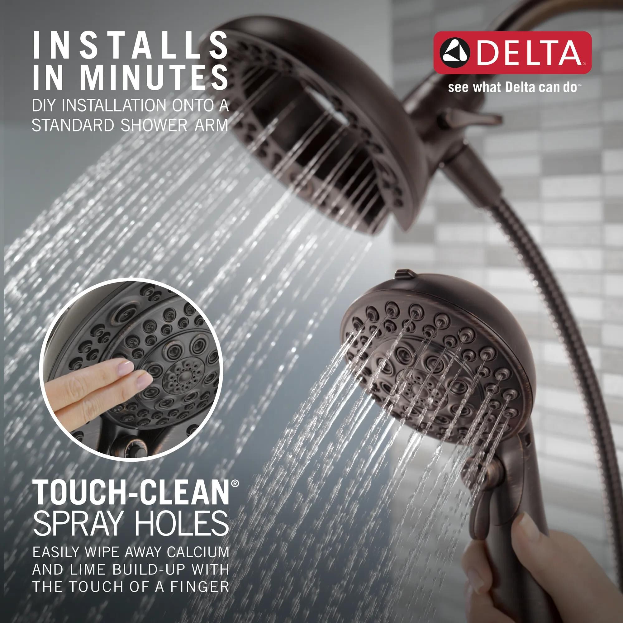 In2ition® Two-in-One Shower in Venetian Bronze 75588RB | Delta Faucet