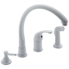 Single Handle Kitchen Faucet with Spray & Soap Dispenser