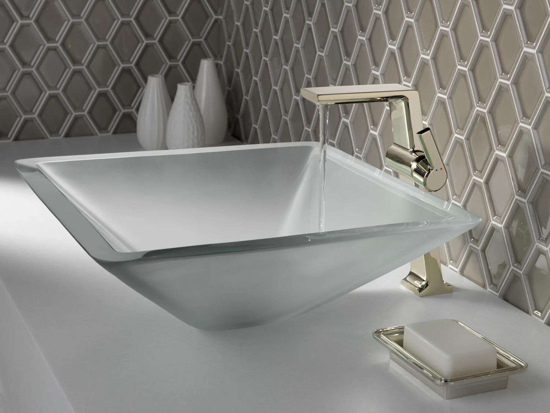 Single Handle Vessel Bathroom Faucet