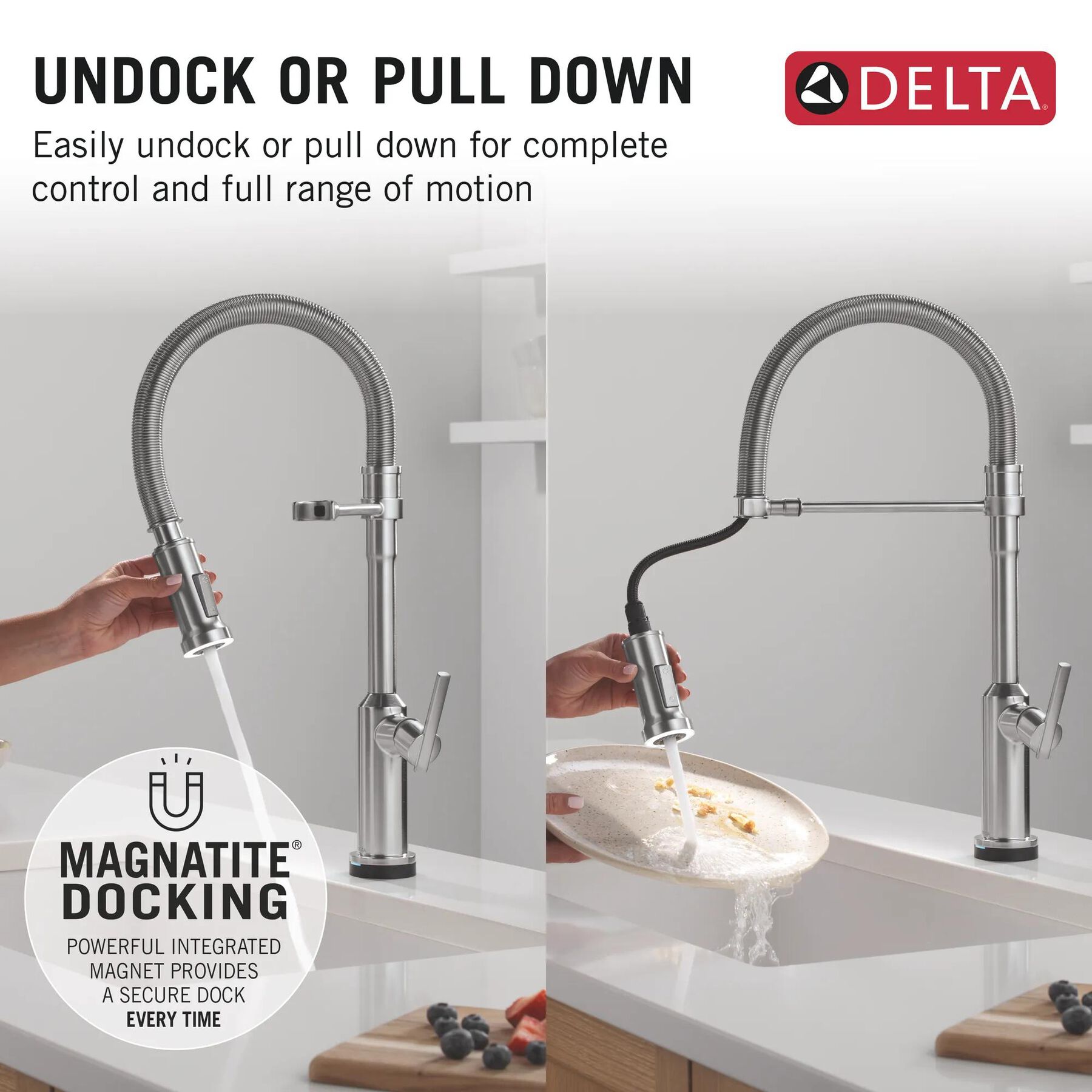Touch2O&reg; Technology Kitchen Faucet with Touchless Technology