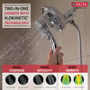 H<sub>2</sub>Okinetic&reg; In2ition&reg; 4-Setting Two-in-One Shower