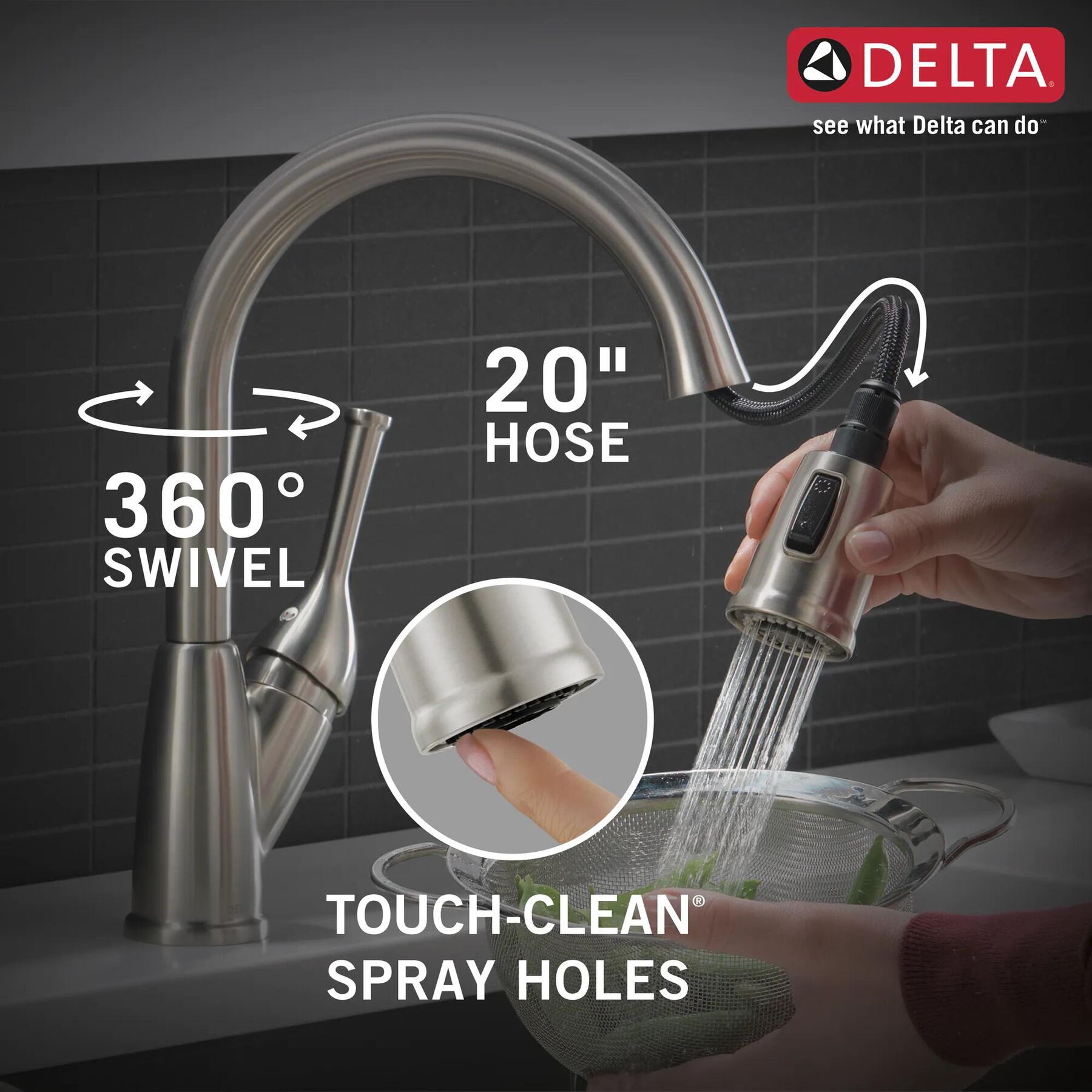 Single Handle Pull-Down Kitchen Faucet (Recertified)