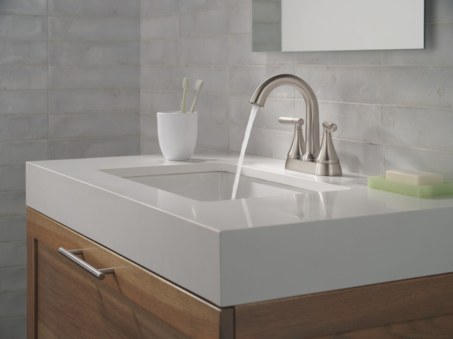 Two Handle Centerset Bathroom Faucet