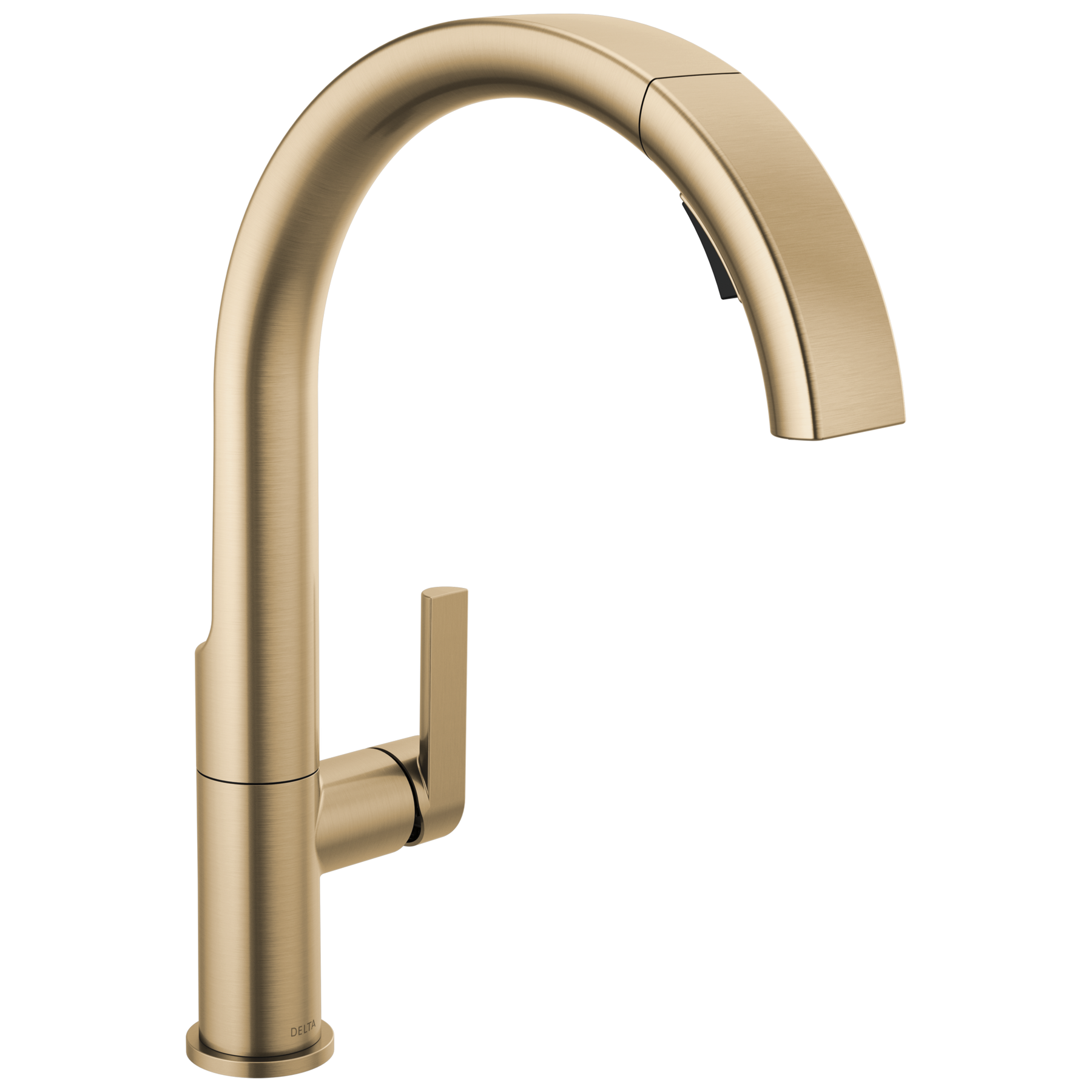 Single Handle Pull-Down Kitchen Faucet in Champagne Bronze 19824LF