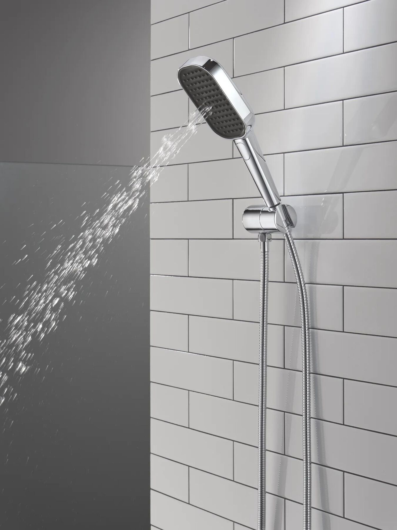 4-Setting Hand Shower with Silicone Spray Face and FeatherRain&trade; Spray