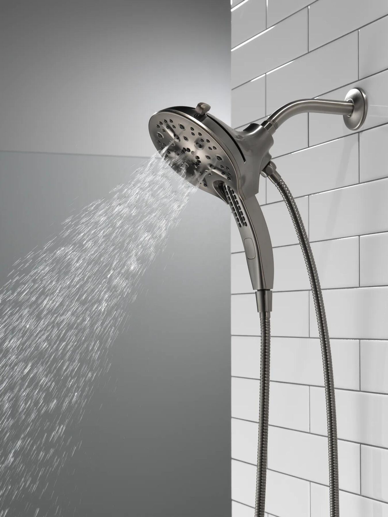 In2ition&reg; H<sub>2</sub>Okinetic&reg; 5-Setting Two-in-One Shower