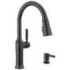 Pull-Down Kitchen Single Handle with Soap Dispenser Bundle
