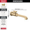 Single Handle Wall Mount Bathroom Faucet Trim