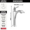 Single Handle Mid-Height Vessel Bathroom Faucet