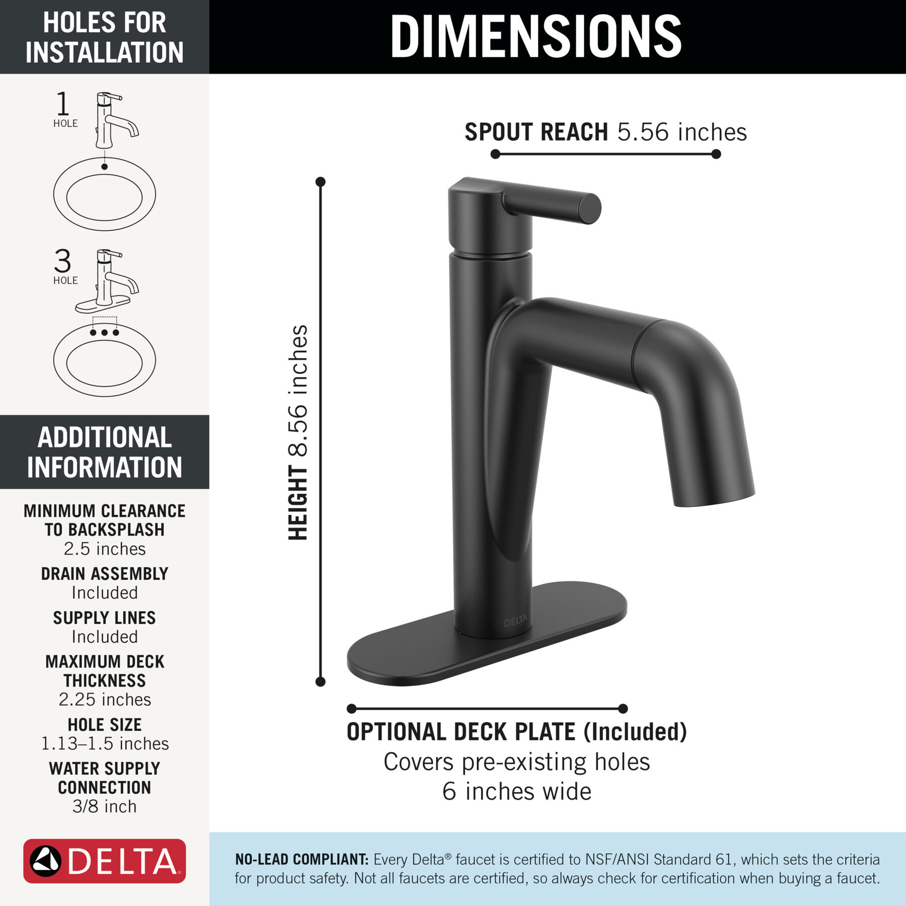 Single Handle Pull-Down Bathroom Faucet