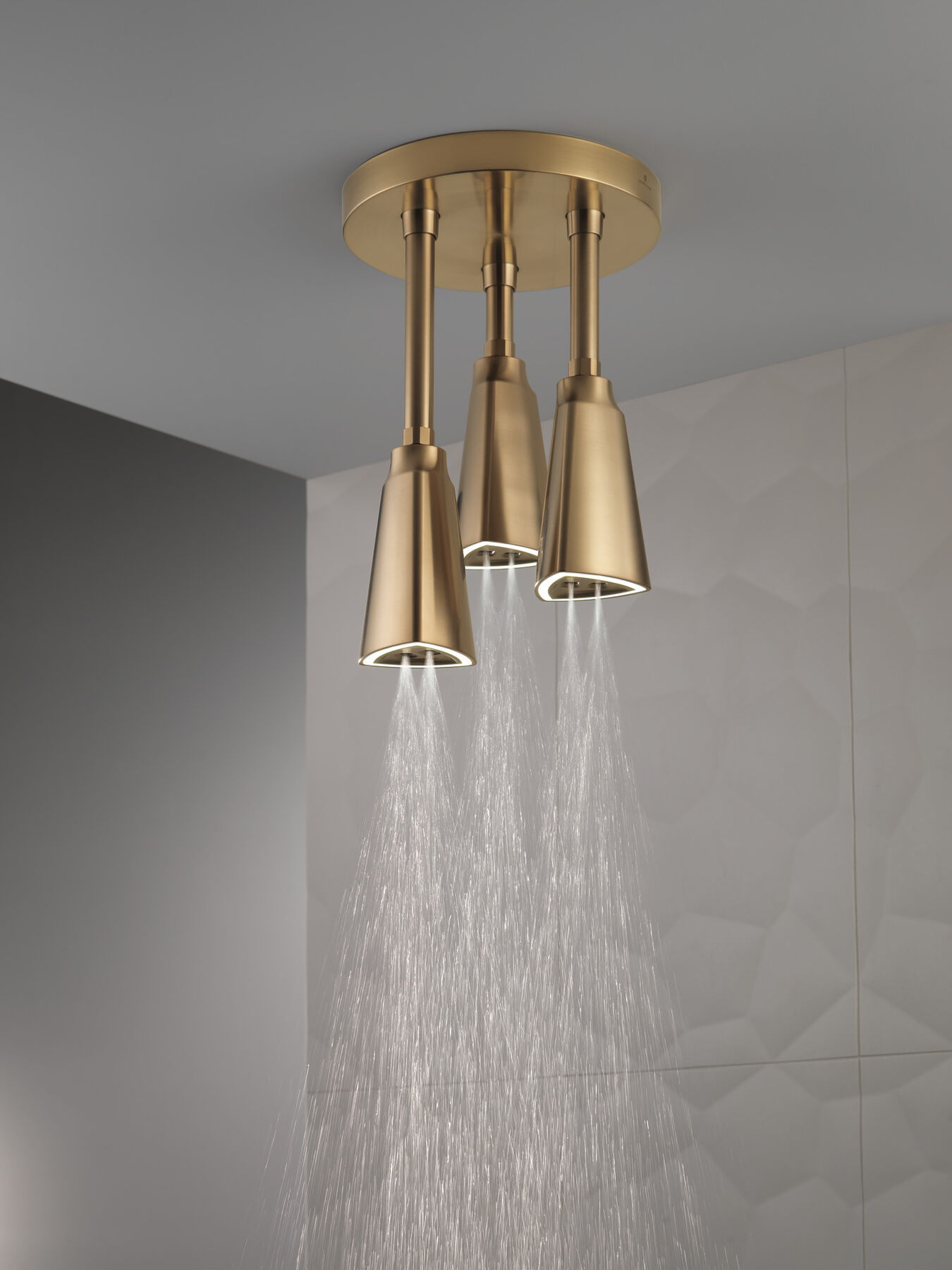 H<sub>2</sub>Okinetic&reg; Pendant Raincan Shower Head with LED Light