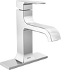 Single Handle Bathroom Faucet Curved Spo (Recertified)