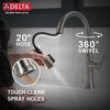 Single Handle Pull-Down Kitchen Faucet with Soap Dispenser and ShieldSpray Technology