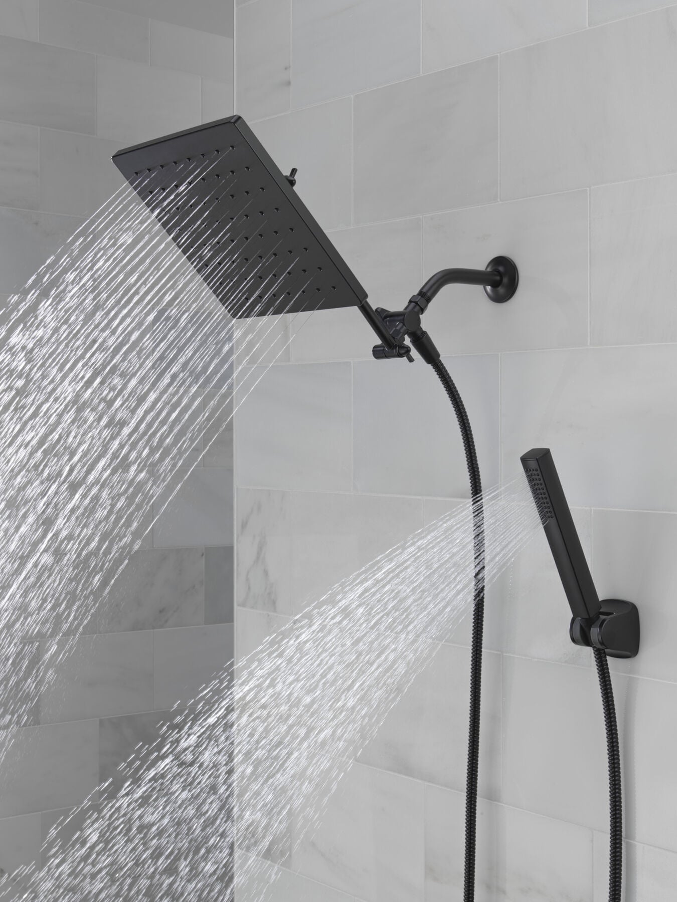 10 inch Raincan Shower Head & Hand Held Combo with Adjustable Extension Arm