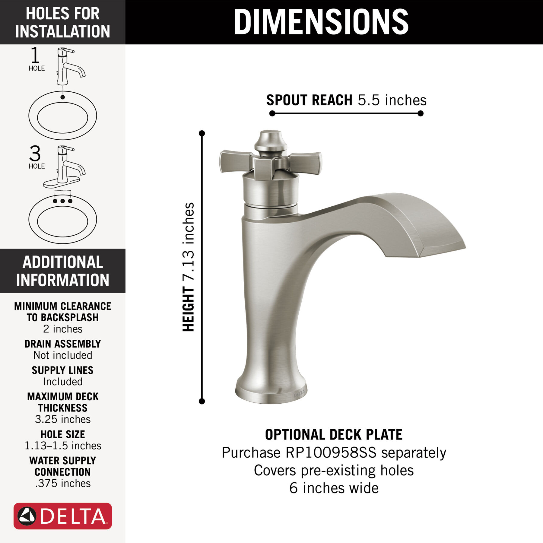 Single Handle Bathroom Faucet