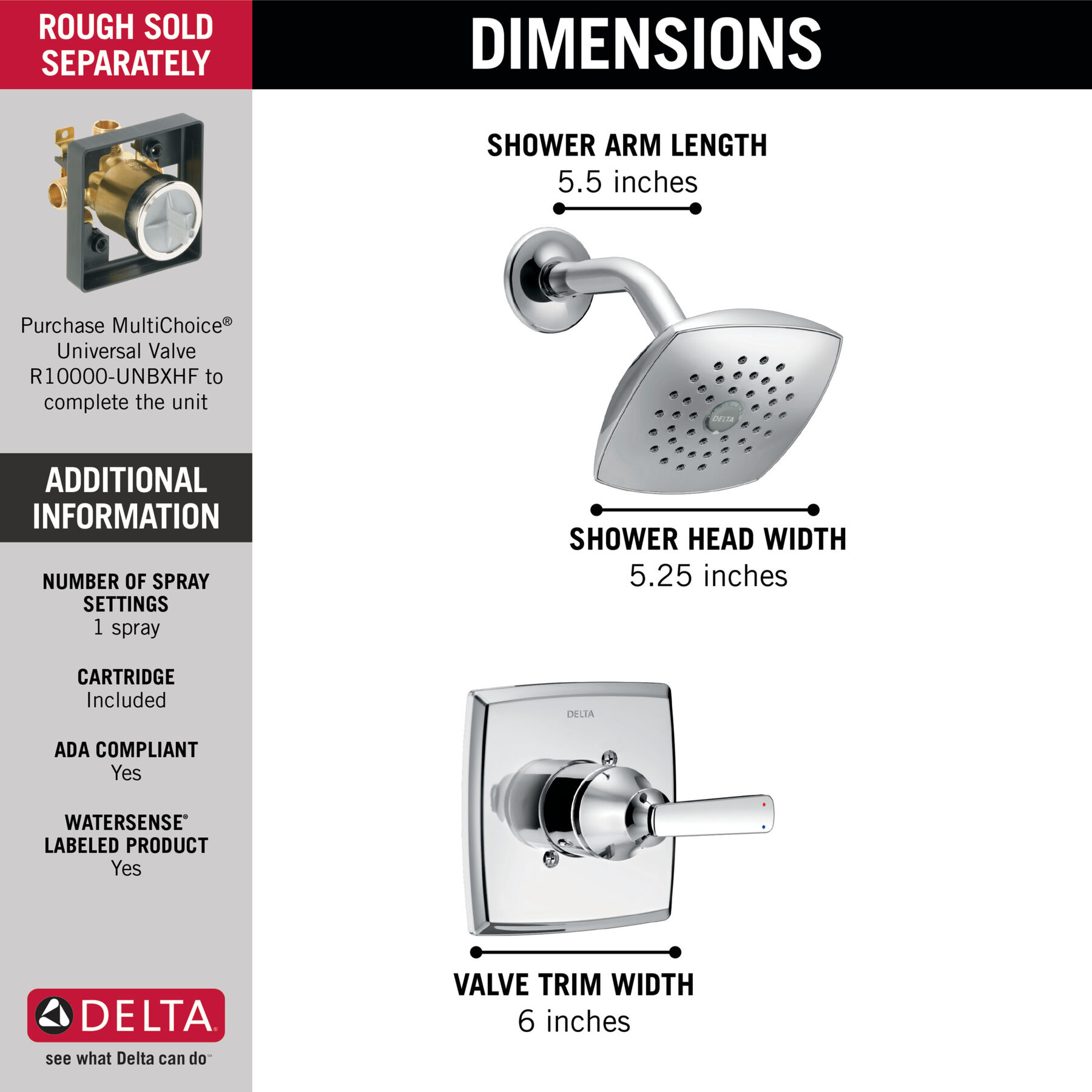Monitor&reg; 14 Series Shower Trim (Recertified)