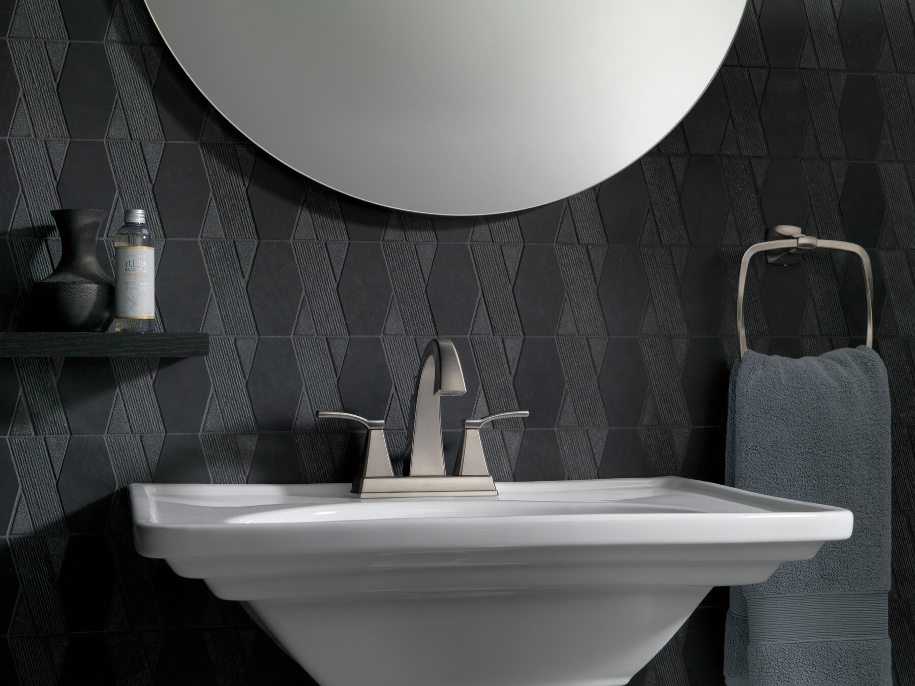 Two Handle Centerset Bathroom Faucet