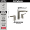 Two Handle Widespread Bathroom Faucet