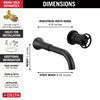 Single Handle Wall Mount Bathroom Faucet Trim