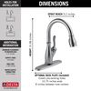 Touch<sub>2</sub>O&reg;  Pull-Down Kitchen Faucet (Recertified)