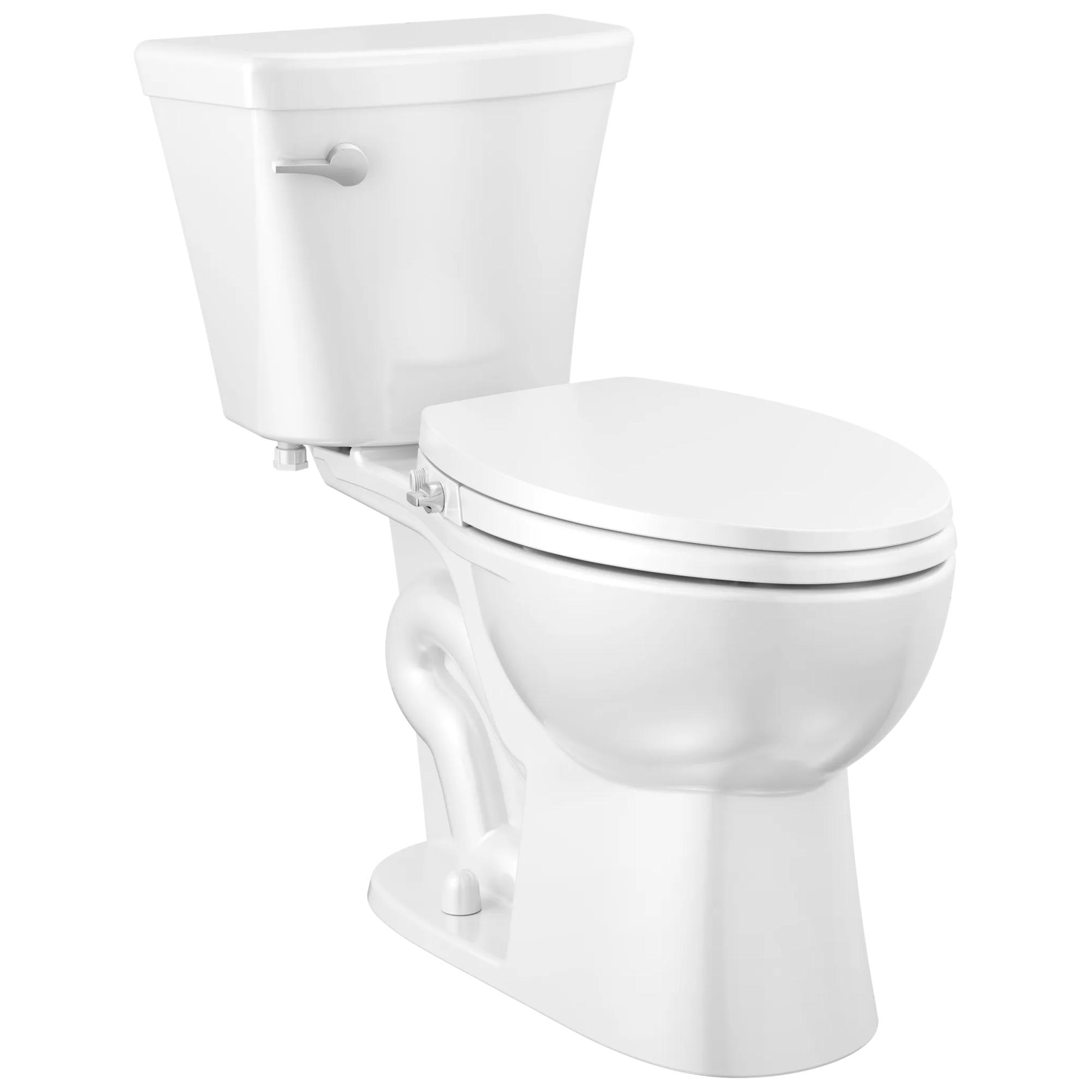 Toilet Single-Flush with Bidet Seat Bundle