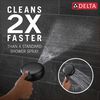 6-Setting Hand Shower with Cleaning Spray