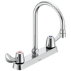 Two Handle 8 In Cast Deck-Mount Faucet