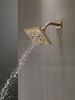 H<sub>2</sub>Okinetic&reg; 5-Setting Angular Modern Raincan Shower Head