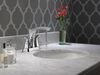 Two Handle Centerset Bathroom Faucet - Metal Pop-Up