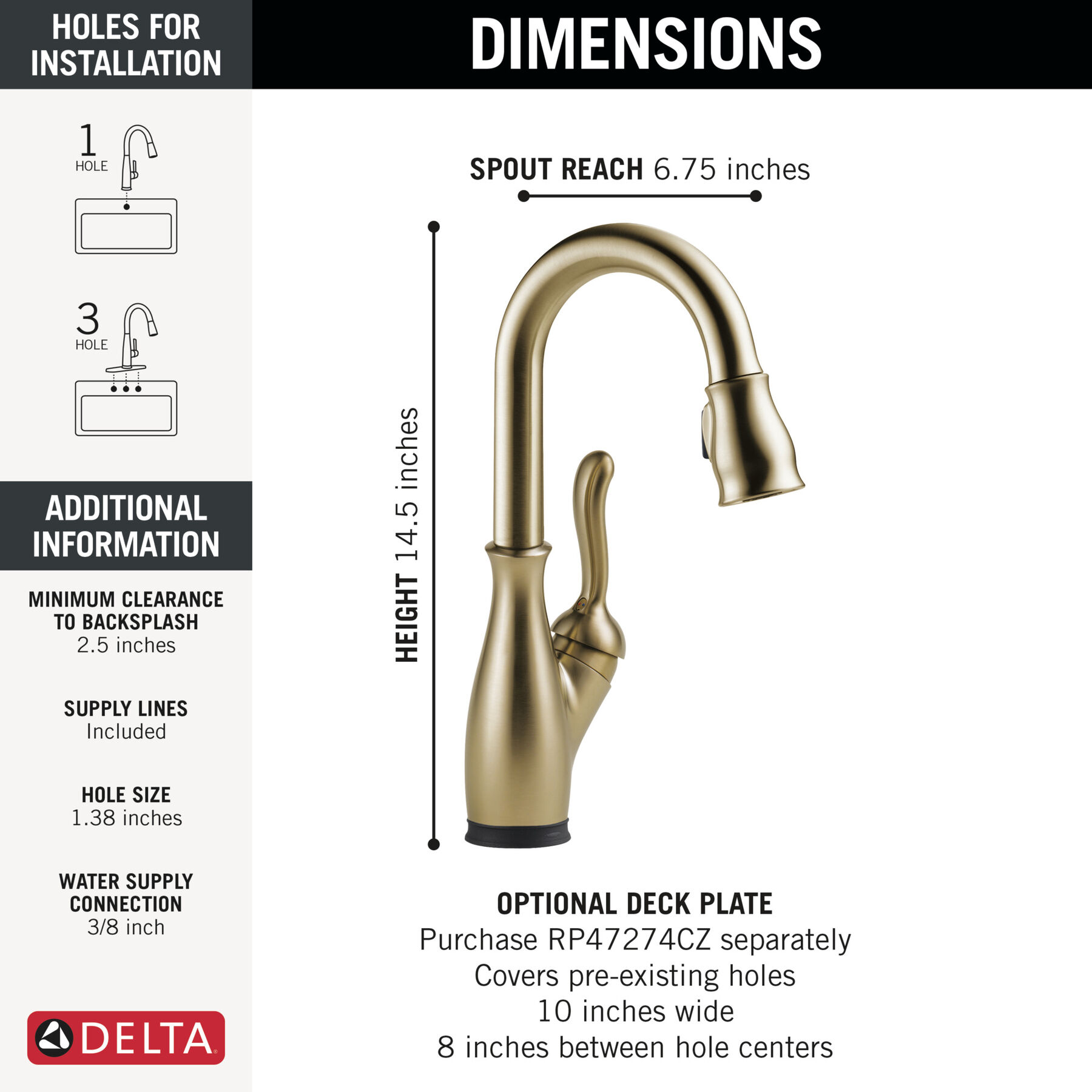 Touch2O&reg; Bar / Prep Faucet with Touchless Technology