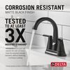 Two Handle Centerset Bathroom Faucet (Recertified)