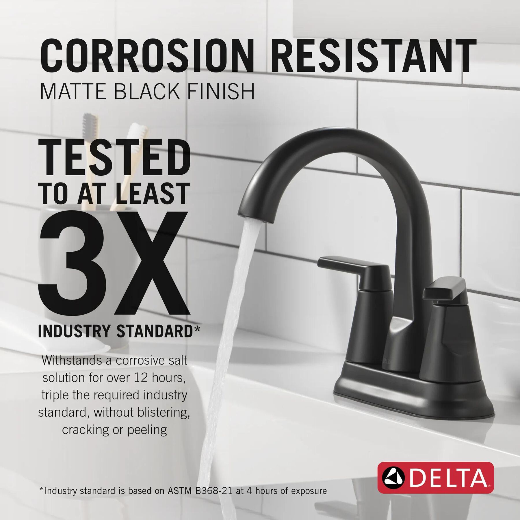 Two Handle Centerset Bathroom Faucet (Recertified)