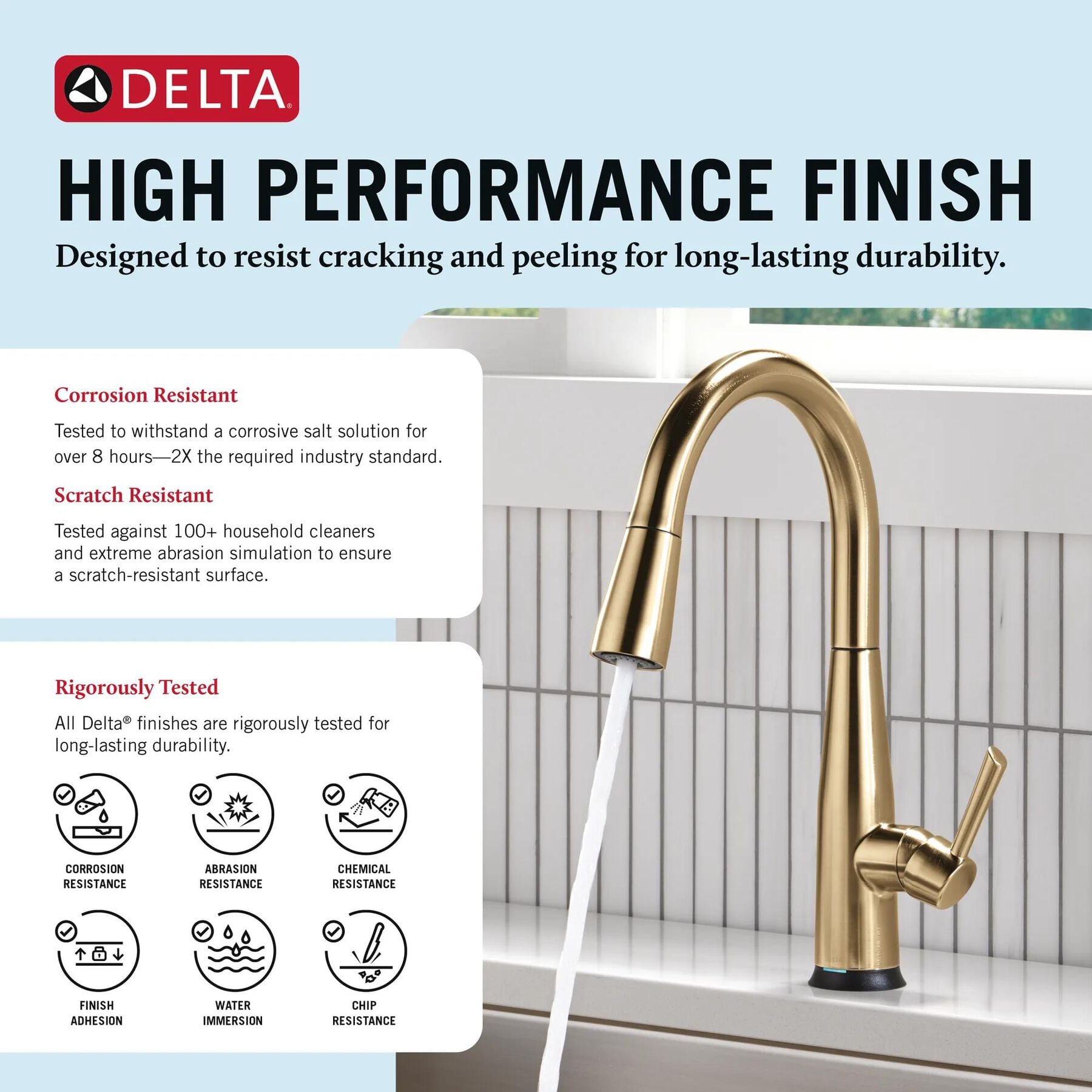 Touch<sub>2</sub>O&reg; Technology Kitchen Faucet with Touchless Technology