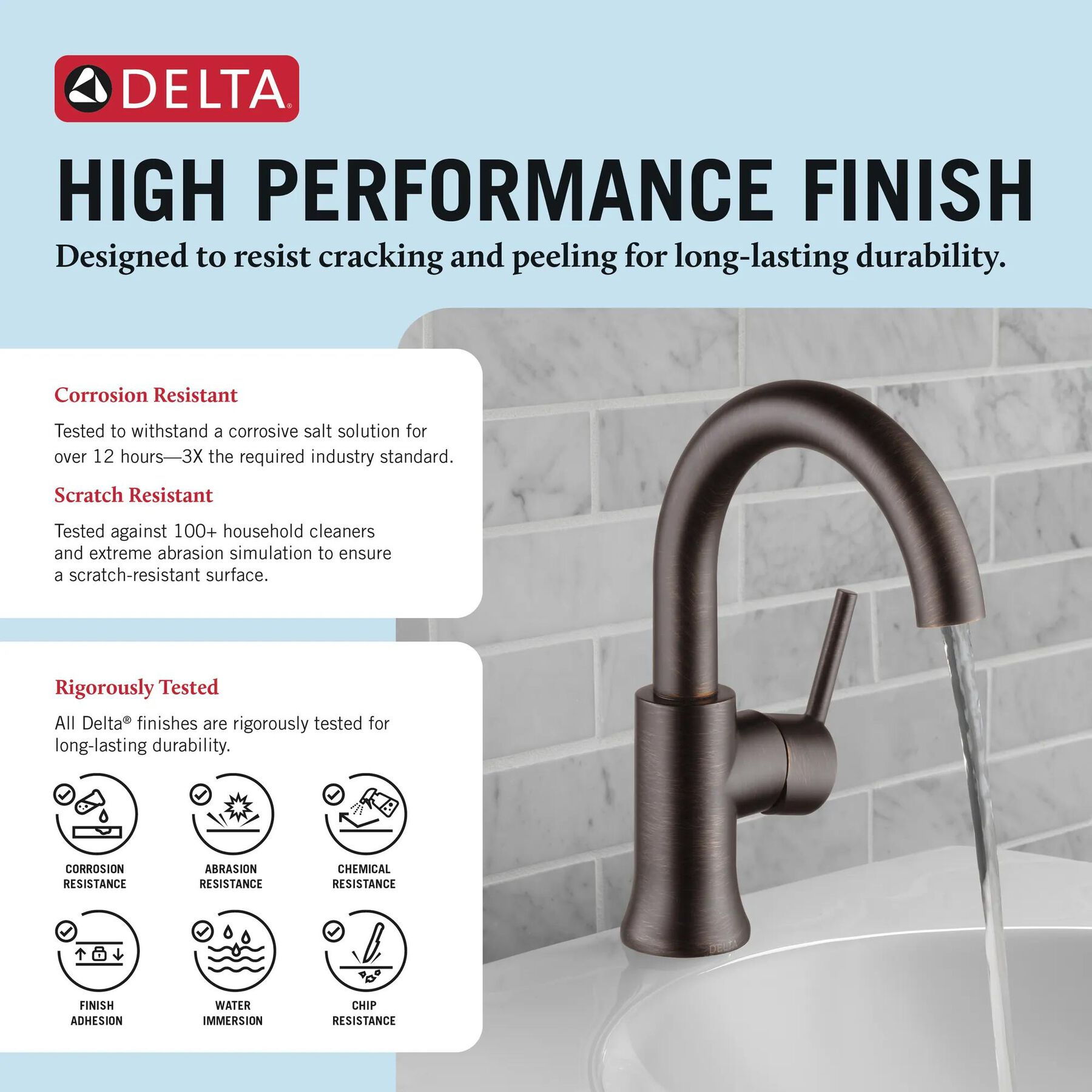 Single Handle High-Arc Bathroom Faucet