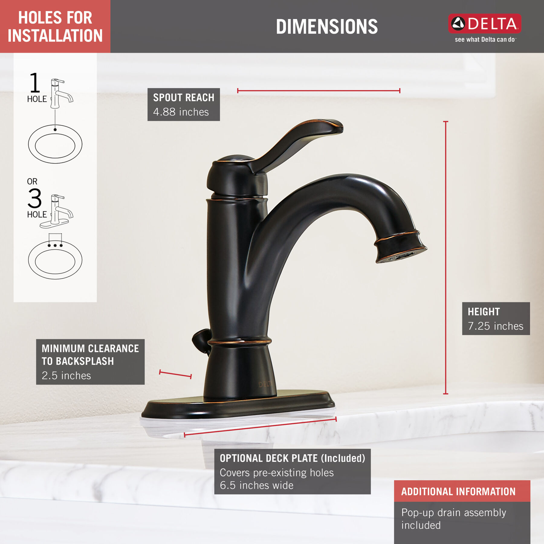 Single Handle Bathroom Faucet