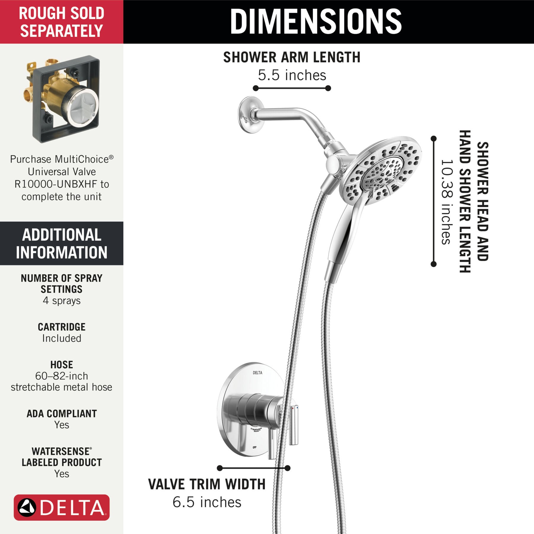 Monitor&nbsp;17 Series Shower Trim with In2ition&reg;