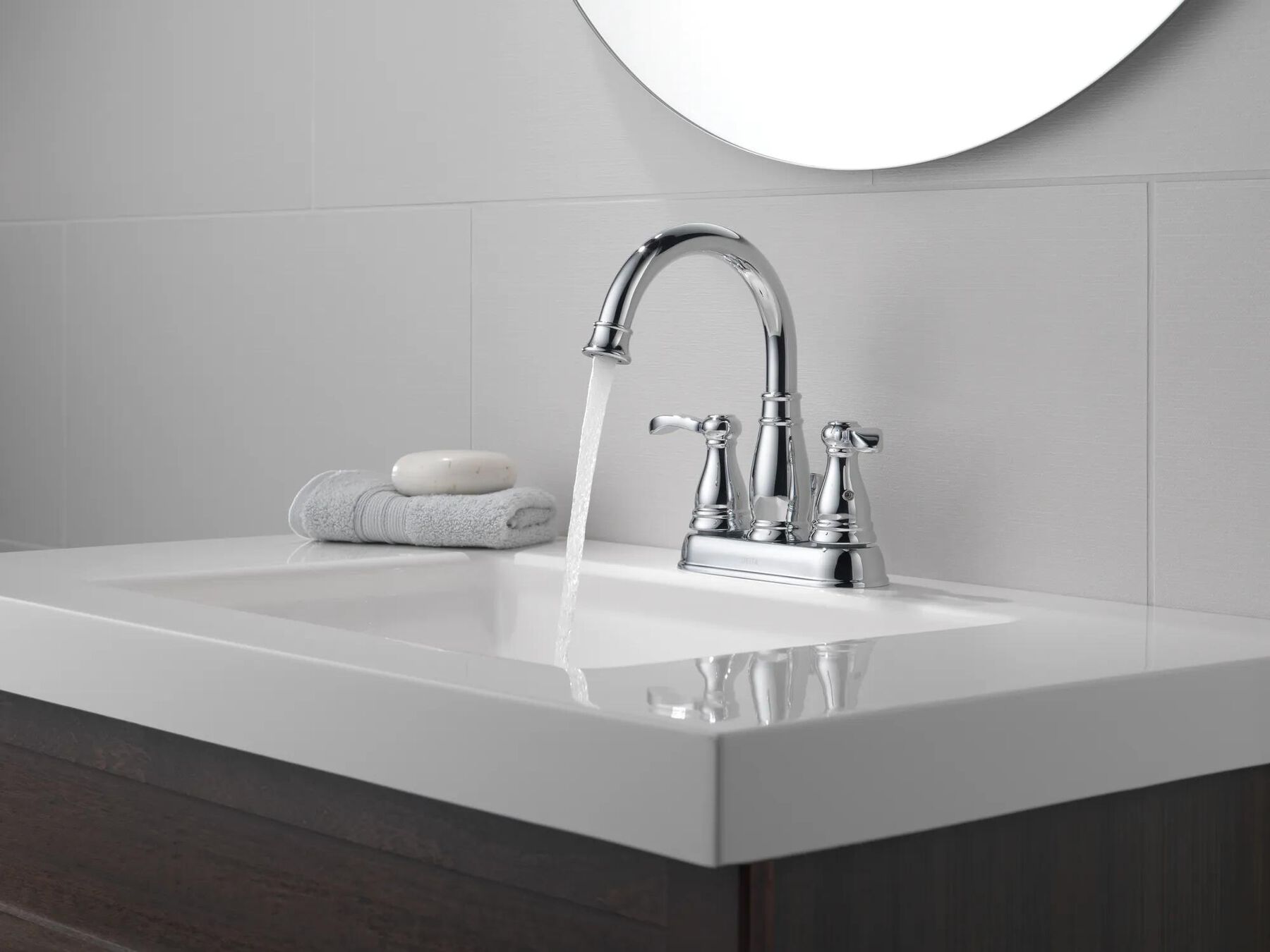 Two Handle Centerset Bathroom Faucet