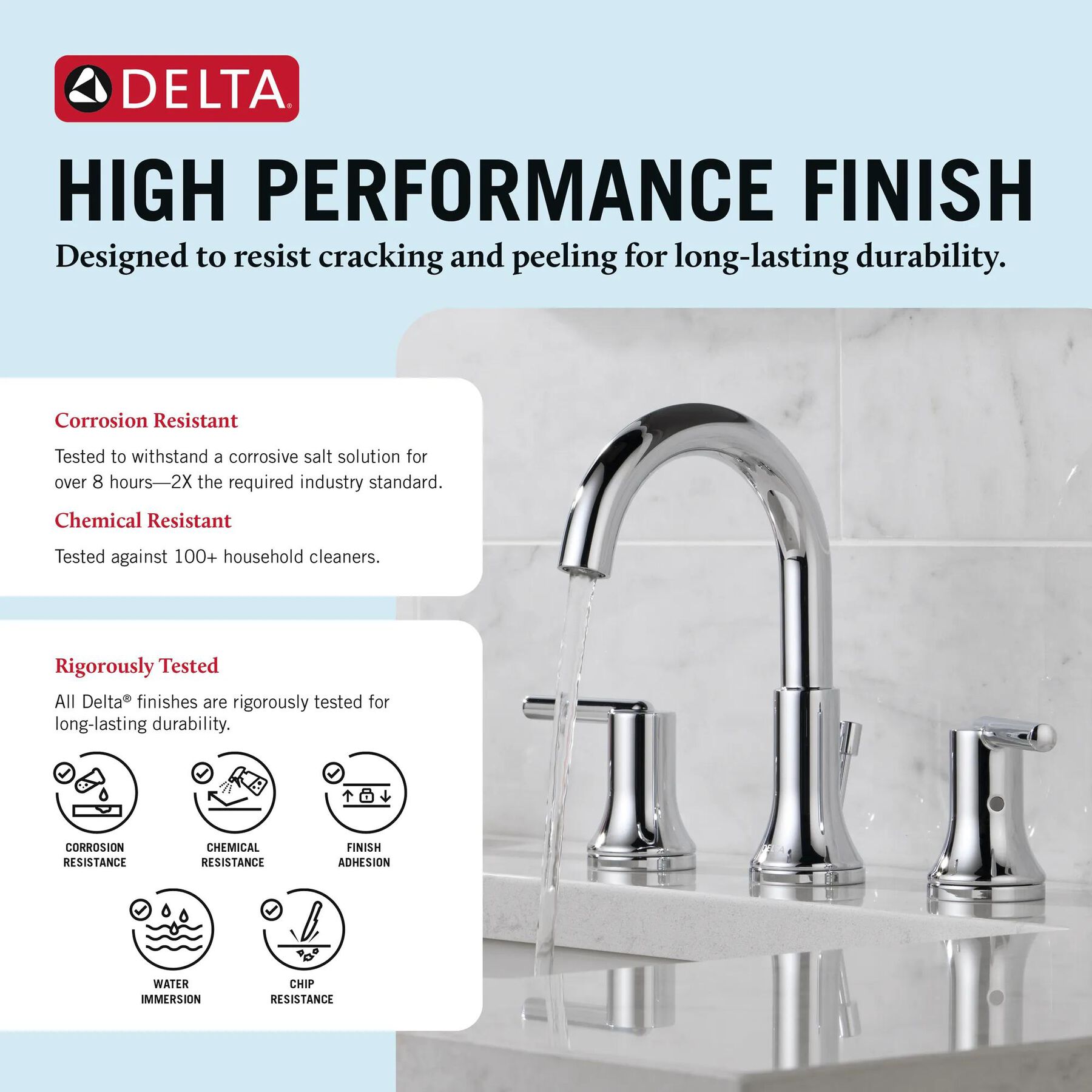 Two Handle Widespread Bathroom Faucet