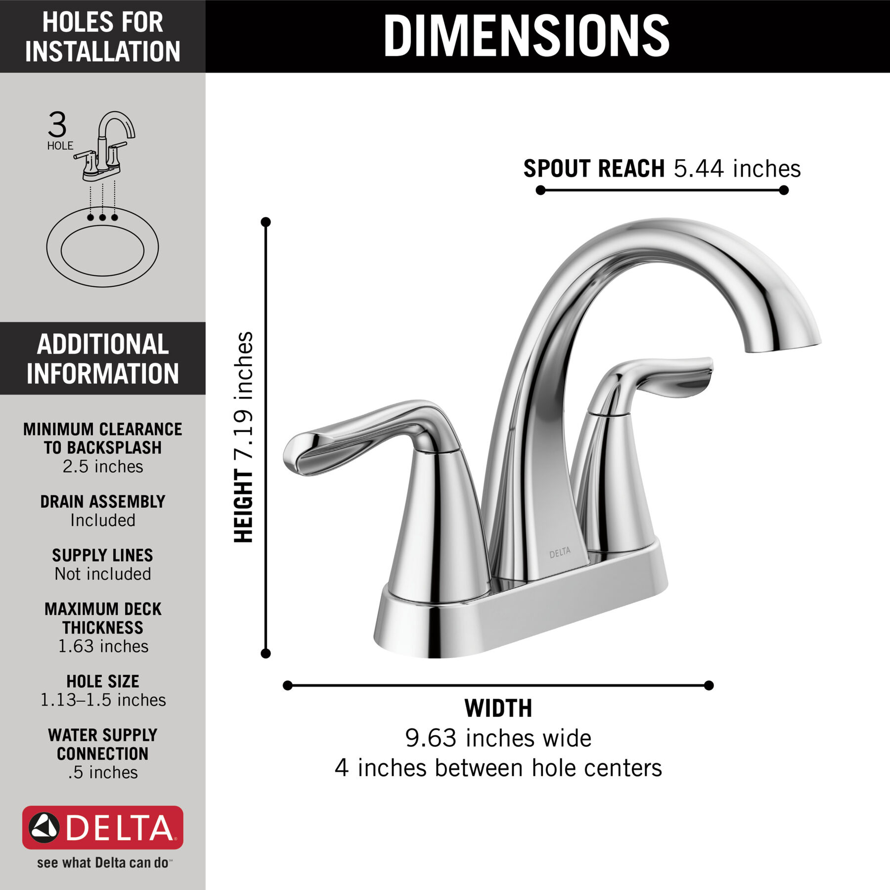 Centerset Bathroom Faucet (Recertified)
