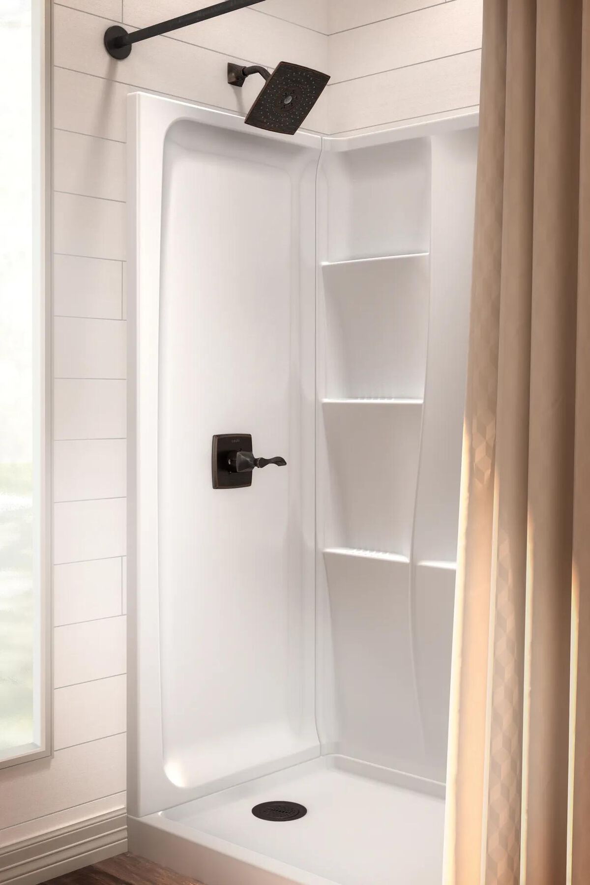 60" x 32" Shower Base - Left Drain