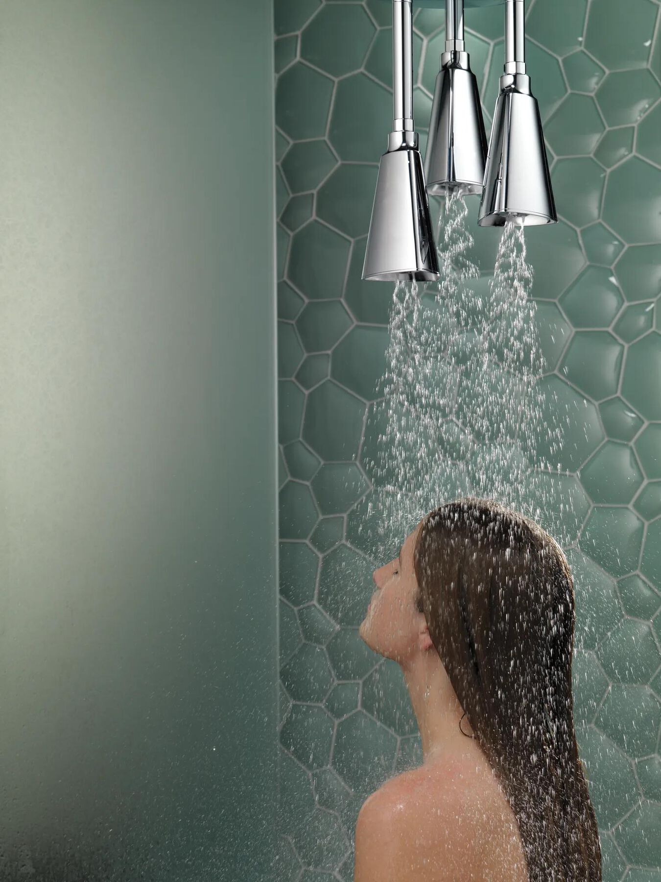 Zura H2OKinetic Pendant Raincan Shower Head